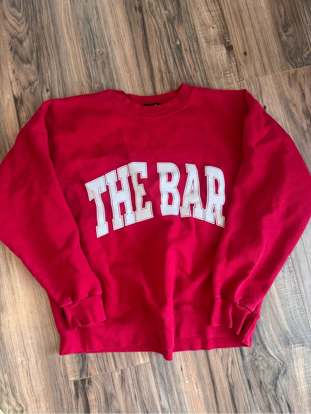 The Bar Crewneck Sweater Red